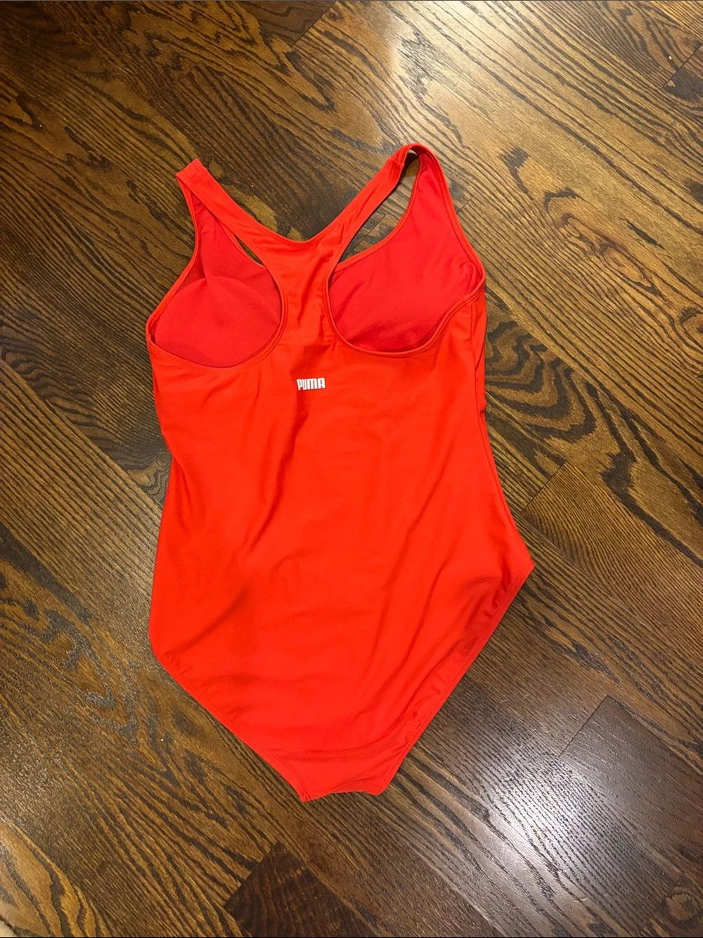 Puma Red Racerback One-Piece Swimsuit